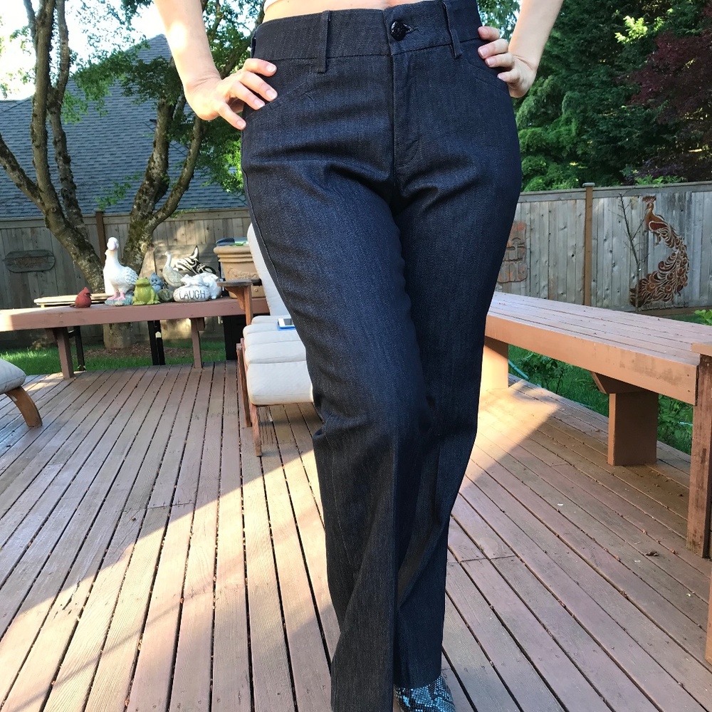 Lee Platinum Label Grey Trousers, Size 6 Short